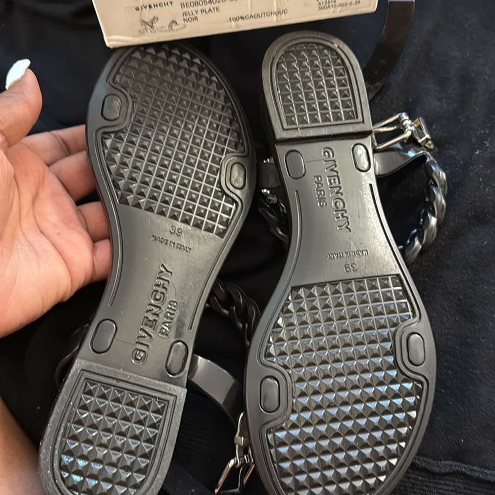 Givenchy Black Chain Sandals - Picture 4 of 4